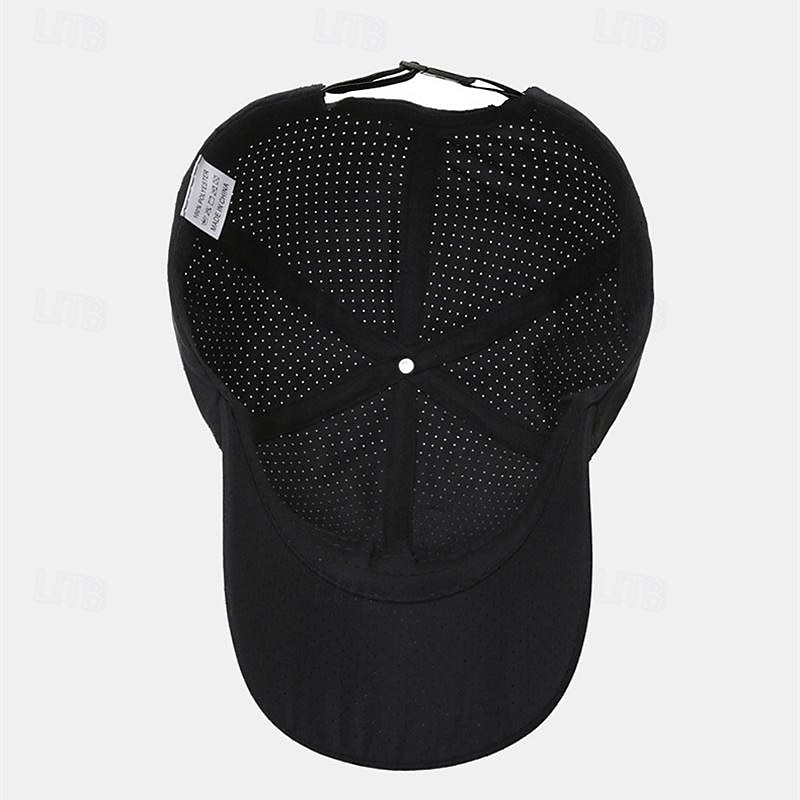 Herren Cap Basecap Sonnenhut Kappe Schwarz Weiß Polyester Modisch Brautkleider schlicht Strasse Täglich Glatt Einstellbar Sonnenschutz Atmungsaktiv 2025 - $8.99 –P10