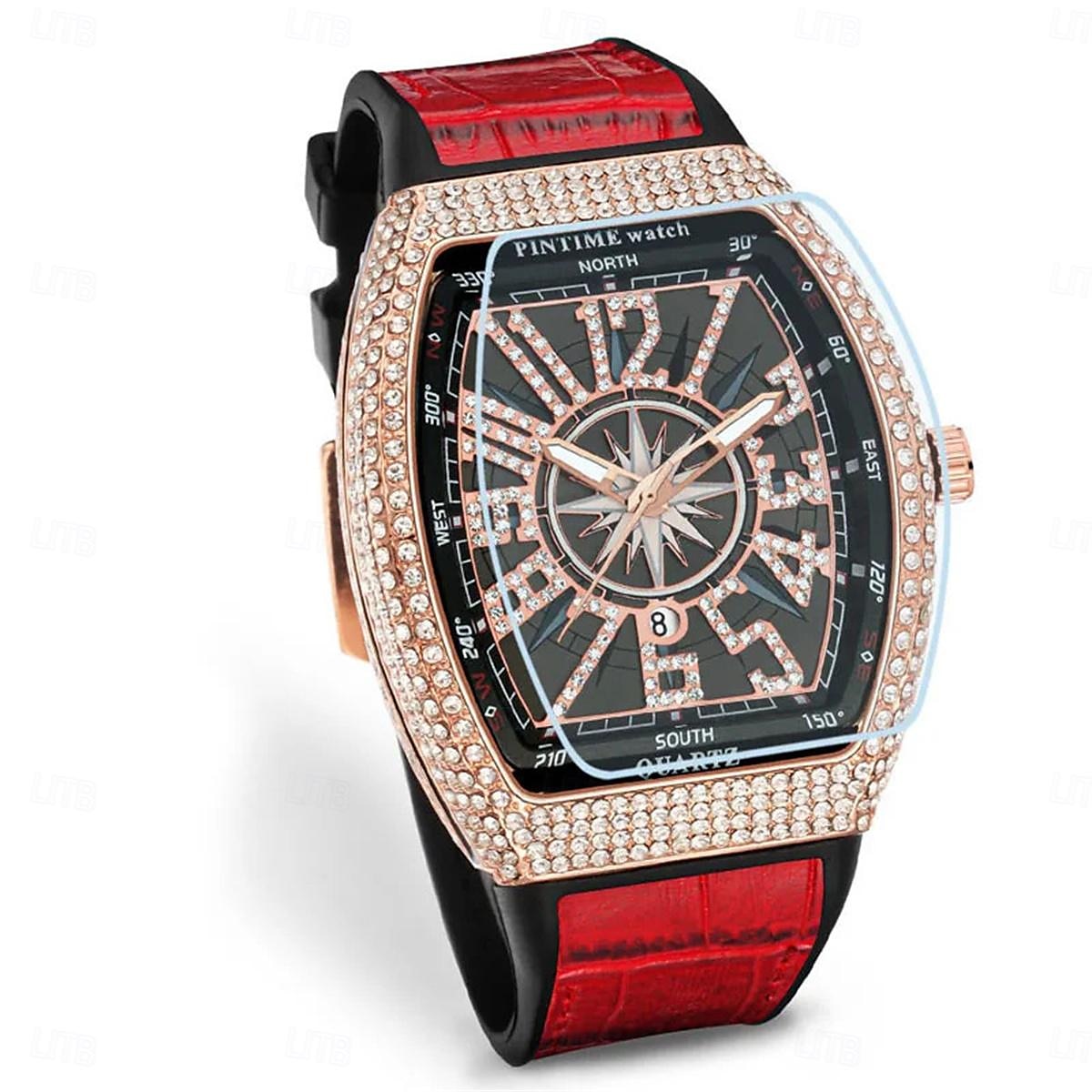 Herren Quarz Uhr Kreative Outdoor Modische Armbanduhr Kalender wasserdichte Dekoration Lederuhr 2025 - $32.99 –P1