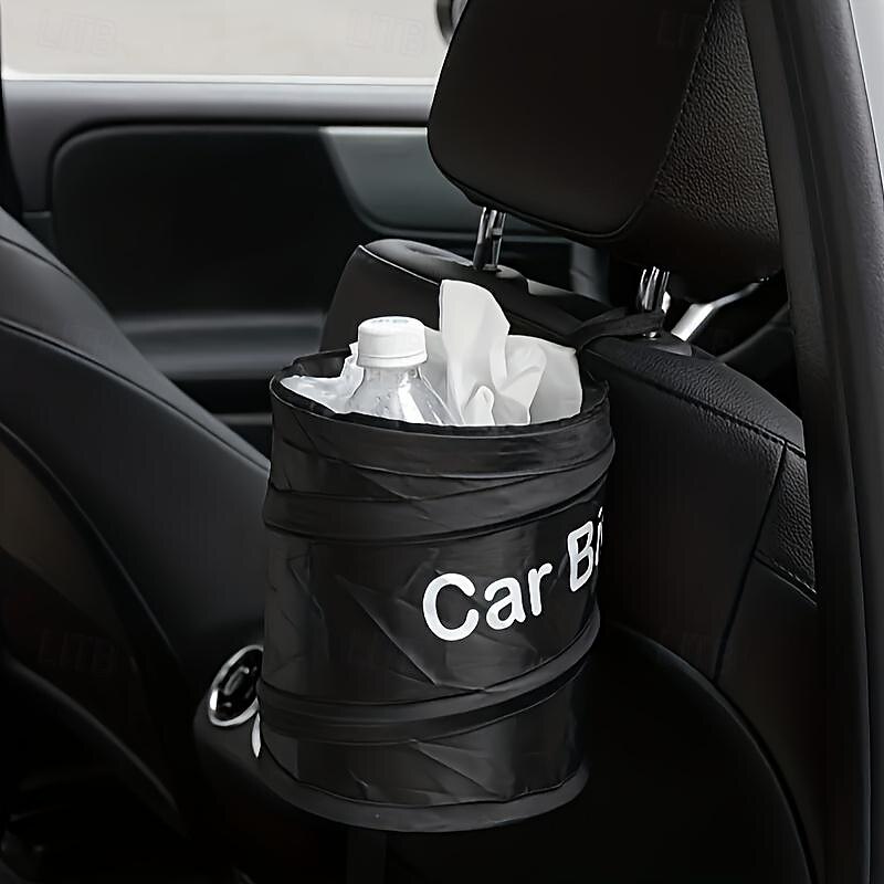pattumiera portatile per auto: organizer pieghevole per seggiolino auto, contenitore per la pasta, secchio a spirale, contenitore per rifiuti compatto e conveniente per veicoli del 2025 a $9.49 –P1