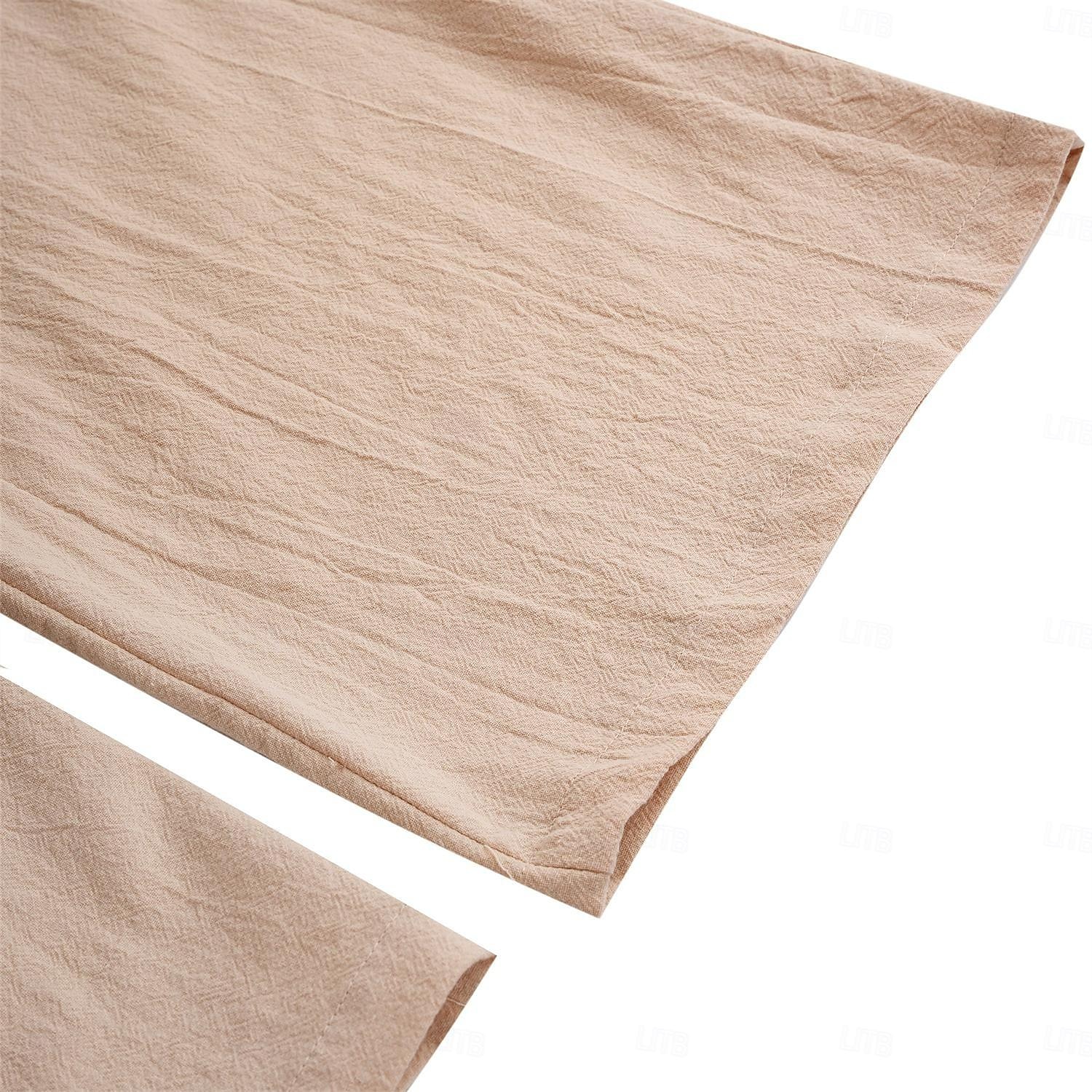 Hombre Pantalones de lino Pantalones Pantalones de verano Bolsillo Correa Plano Comodidad Transpirable Longitud total Yoga Casual Diario Básico Corte Recto Holgado Negro Blanco Microelástico 2025 - €21.99 –P8