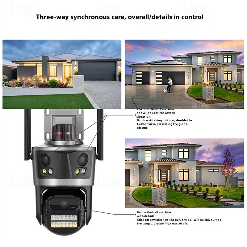 1080p wifi smart home beveiligingscamera - bewegingsdetectie kleur nachtzicht mensenherkenning ai alarm ip-camera 2025 - $111.99 –P3