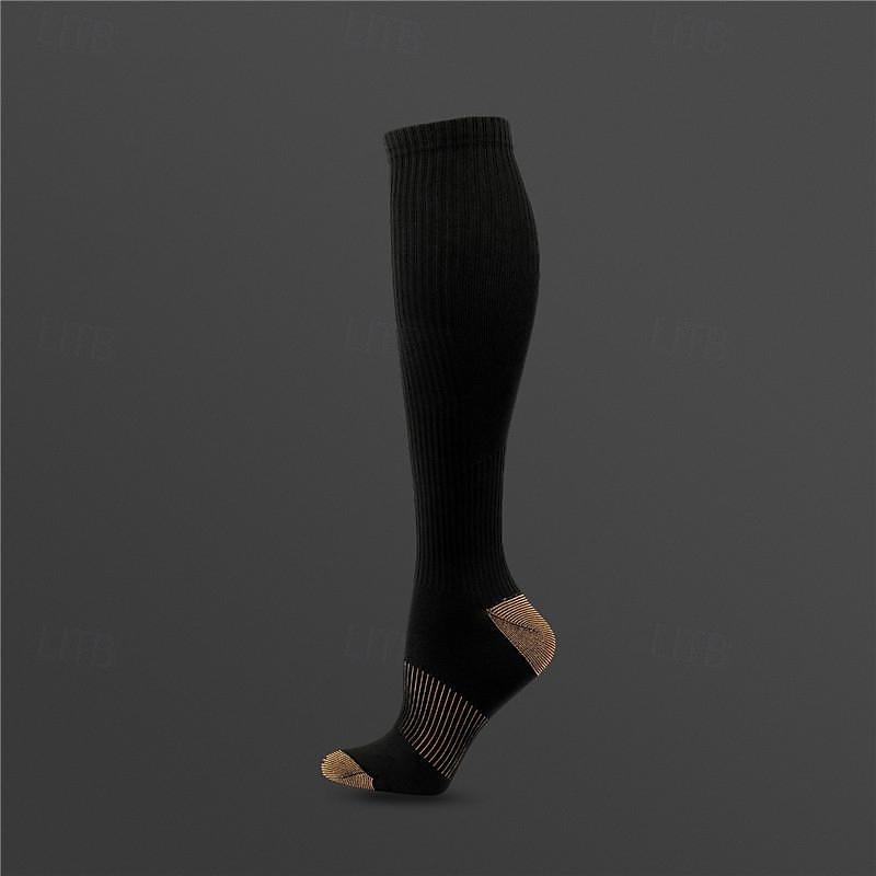 Calcetines de compresión Calcetines Deportivos Calcetines para correr 1 Par Básico Hombre Calcetines A prueba de resbalones Transpirable Reductor del Sudor Cómodo Entrenamiento de gimnasio Baloncesto 2025 - $9.99 –P1