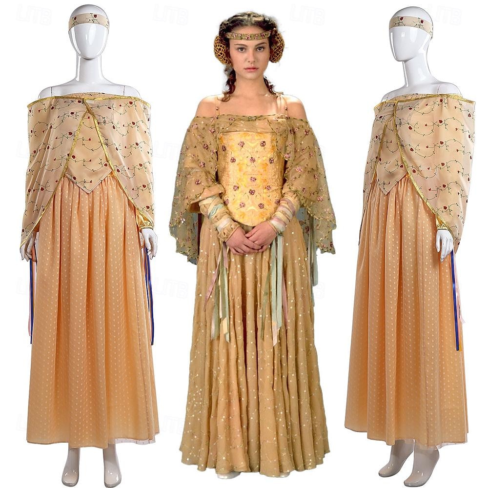 Padmé Amidala Šaty prázdniny Retro Středověké Filmové kostýmy for Dámské Karneval Plesová maškaráda Večírek 2025 - $95.99 –P1