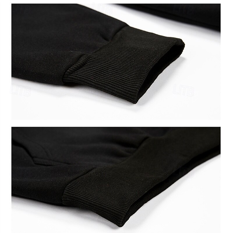 Herr Huvtröja Svart Armégrön Huva Färgblock Kamuflasje Lappverk Ficka Sport & Utomhus Dagligen Helgdag Streetwear Grundläggande Ledigt Vår & Höst Kläder Pull Tröjor 2025 - $26.99 –P12