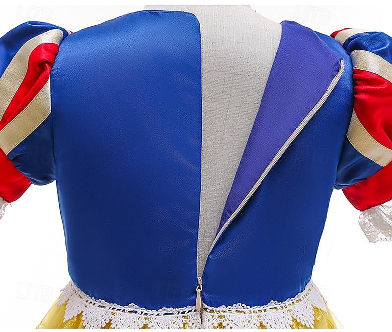 Sněhově bílá Princeznovské Šaty Kostým Květinové šaty cosplay Filmové kostýmy for Dívčí Děti Karneval Výkon Párty 2025 - $5.99 –P9