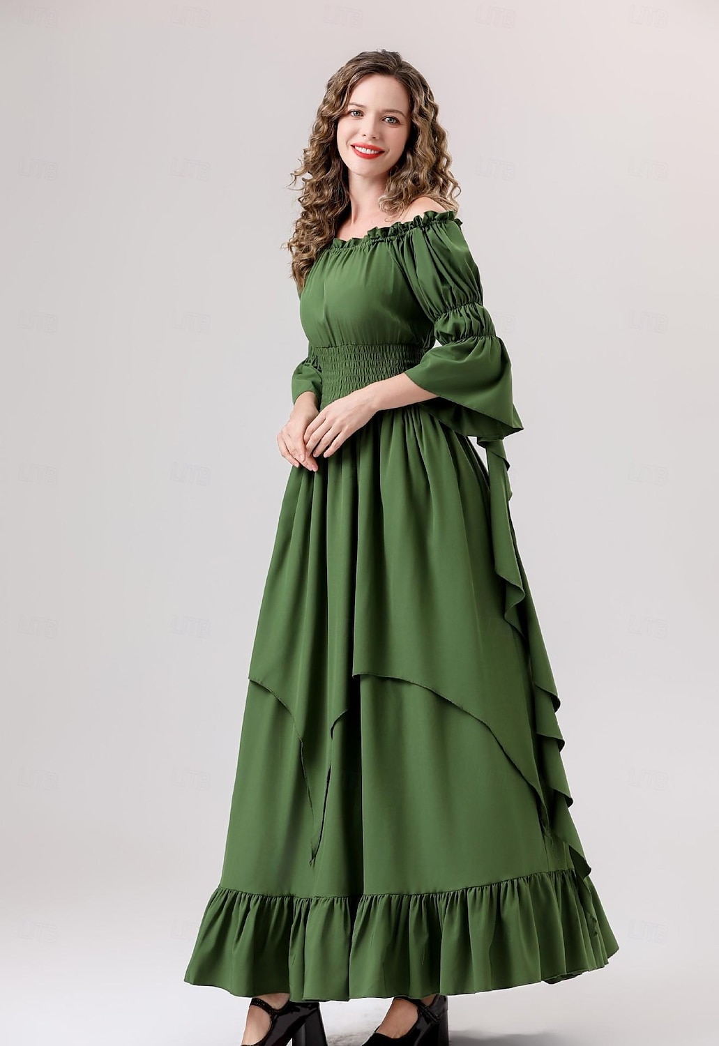 Retro Středověké Renesanční Šaty Šaty inspirované Regency Ren Faire Viking Elfí Dámské Keltské Fantazie Plesová maškaráda Večírek Dospělí Šaty 2025 - $43.99 –P13