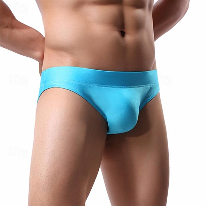 Men's 1 PCS Boxers Underwear Boxer Shorts Nylon Breathable Soft Comfortable Plain Mid Rise Black White 2026 - $8.99 –P8