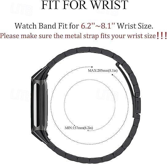 2025年 Fitbit Charge 6 / Fitbit Charge 5 と互換性のあるスマートウォッチバンド、取り外しツール付きステンレススチール製スマートウォッチストラップ、Fitbit Charge 6 用スポーツバンド交換用リストバンド  コレクション – $27.99 –P3