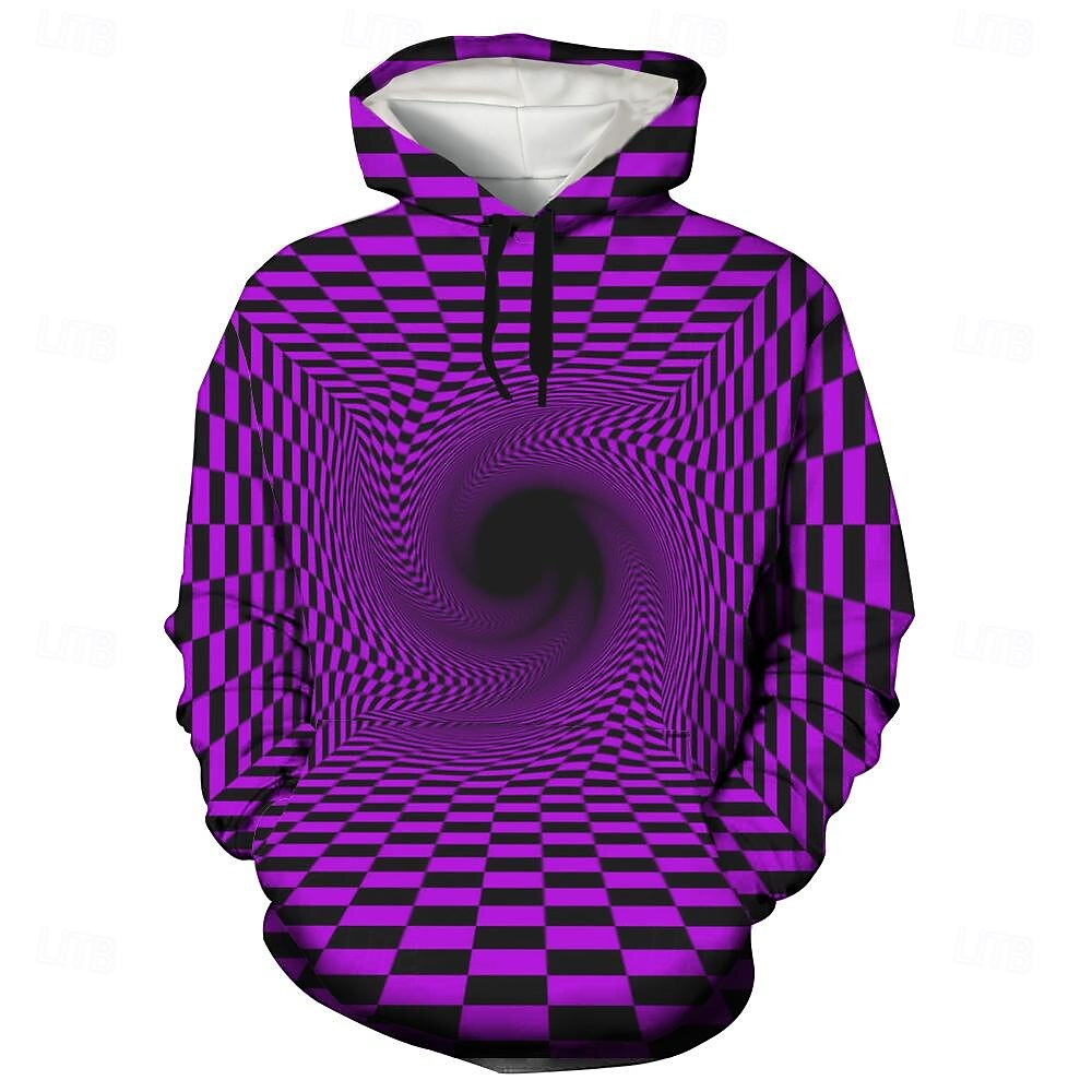 Homens Gráfico Moletom Moletons Moletom Manga Longa Moletom com capuz Com Capuz Legal Impressão 3D Preto e Branco Vermelho Outono Inverno Designer de 2025 por $31.99 –P3