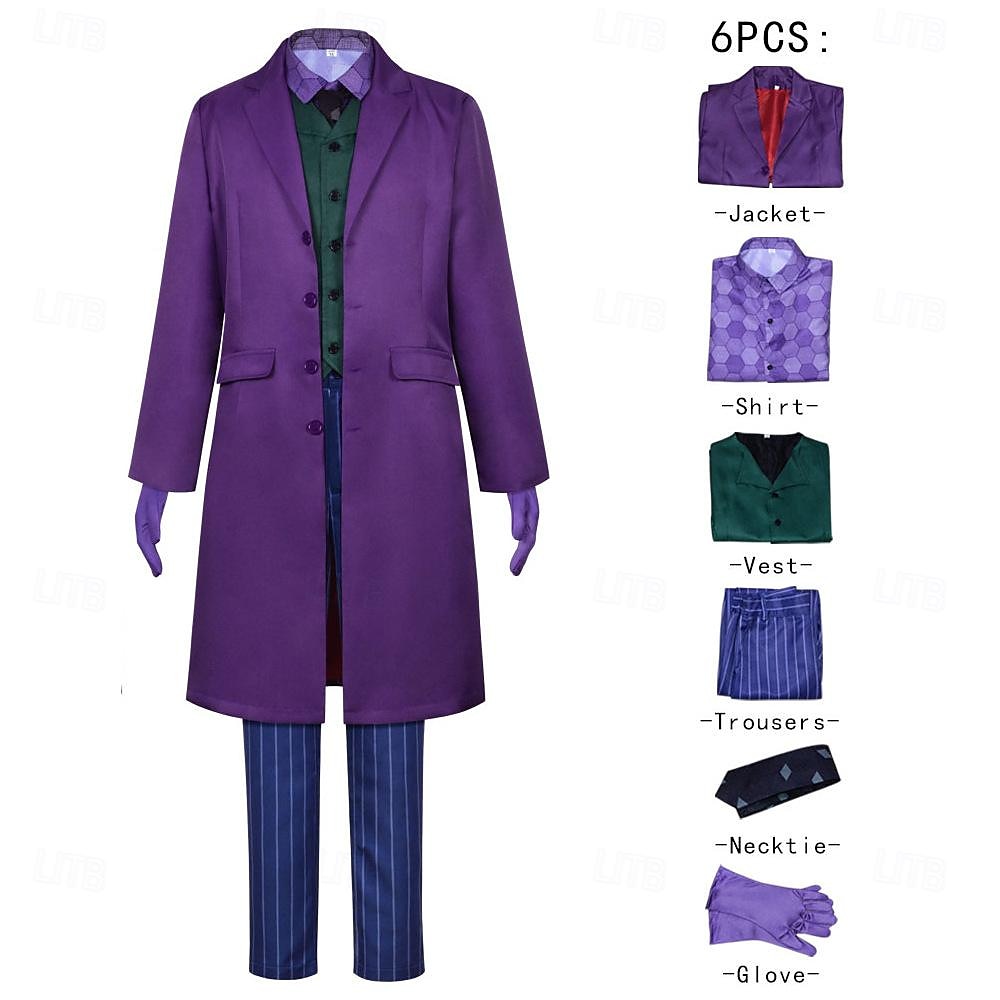 Joker Joker: Folie à Deux Joker 2 Joker Clovn Costum Cosplay Ținute Partidul costumelor Film Cosplay for Bărbați Adulți Carnaval 2025 - $83.99 –P1