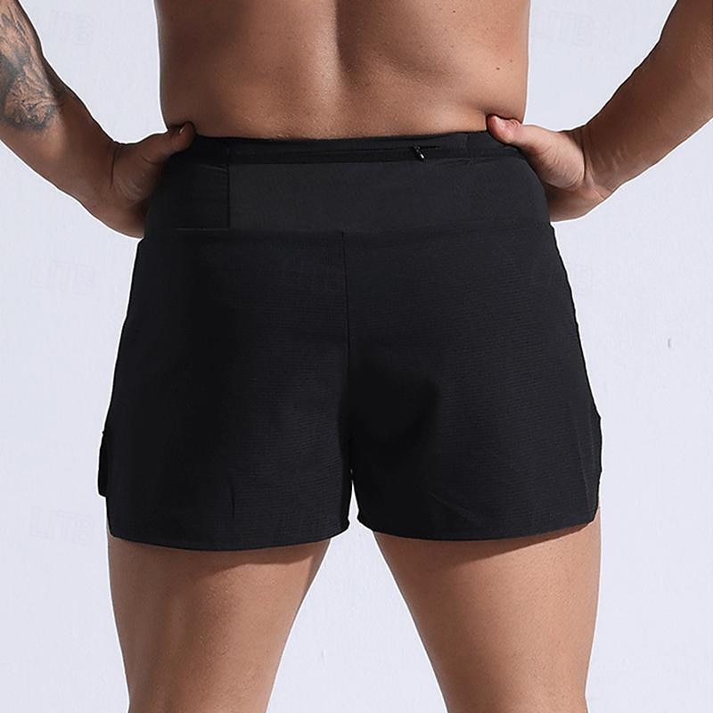 Men's Sweat Shorts Shorts Summer Shorts Pocket Drawstring Elastic Waist Plain Comfort Short Sports Outdoor Daily Going out Fashion Casual Black Red Micro-elastic 2025 - $23.99 –P8