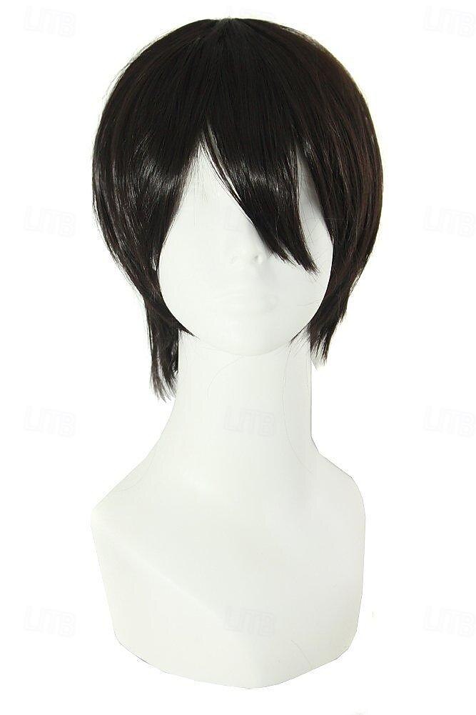 Peruca Curta Retas para Homens de 12 polegadas/30 cm Peruca de Cosplay Fantasia Perucas de Halloween de 2026 por $10.99 –P1