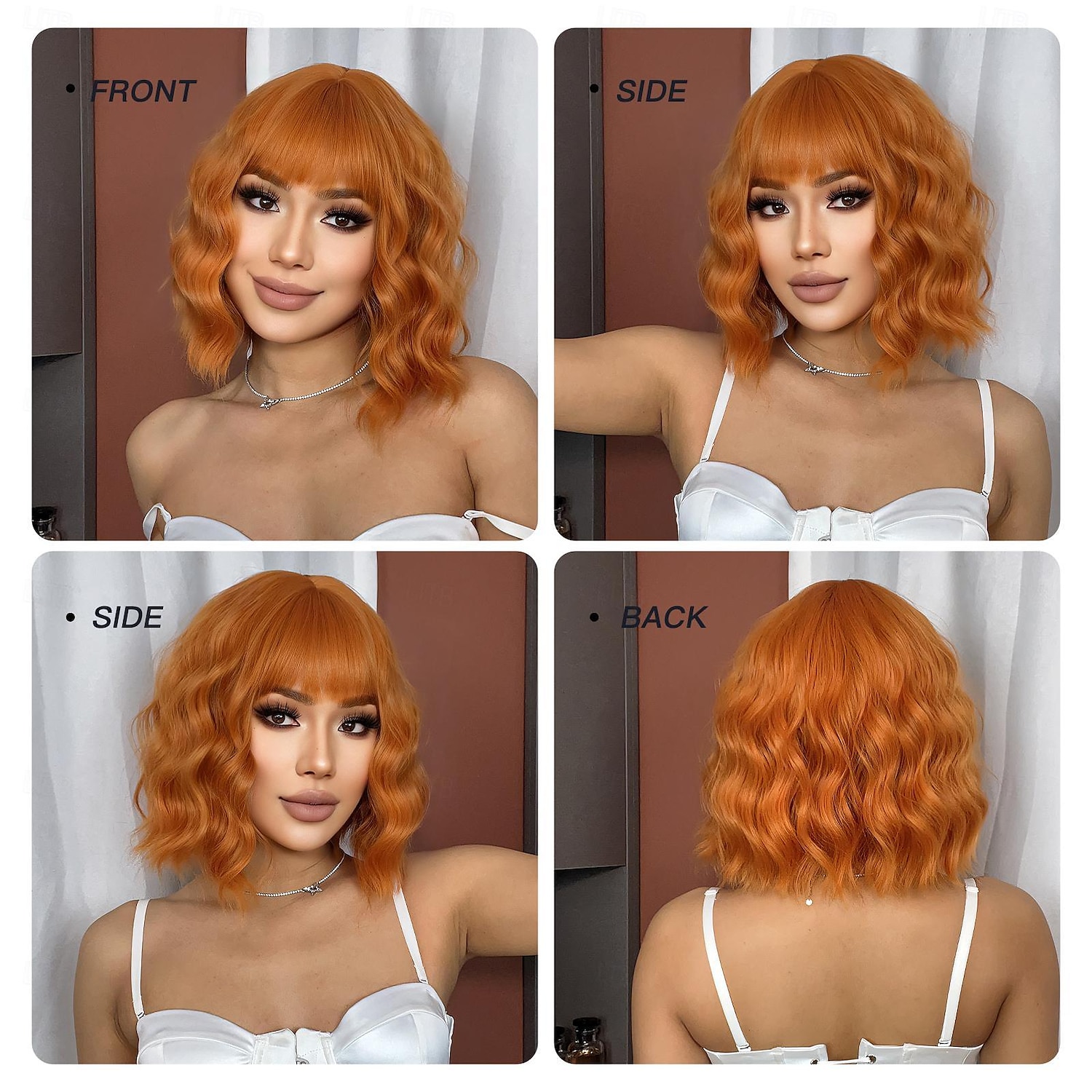 Synthetische pruiken Uniformen carrière Kostuums Prinses Gekruld Golvend Middelste stuk Gelaagd kapsel Machinegemaakt Pruik 30.5 cm Oranje Synthetisch haar Dames Cosplay Feest Modieus Oranje 2025 - $19.99 –P5