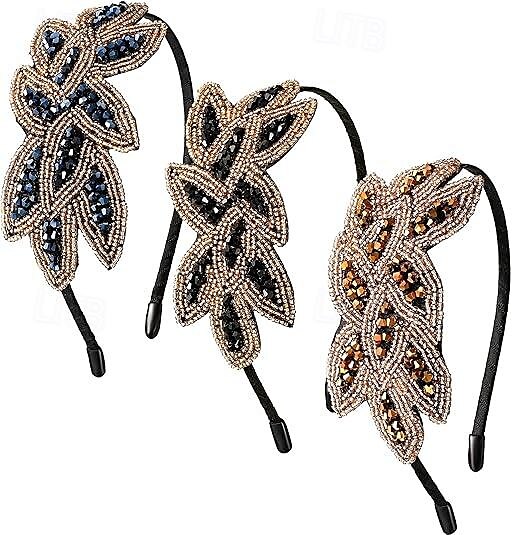 Retro Antiguo Rugido 20s 1920s Diadema de estilo flapper Invitado a la boda Moda Mujer Carnaval Mascarada Evento / Fiesta Recepción de Boda Despedida de Soltera Adulto Para la Cabeza Todas las 2025 - $12.49 –P3