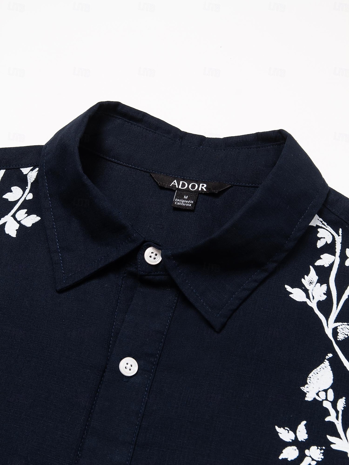 Per uomo Camicia di lino Camicia in cotone e lino Floreale All'aperto Casual Blu marino Manica Lunga Collo ripiegato Primavera & Autunno Abbigliamento Bottoni del 2025 a $12.99 –P9