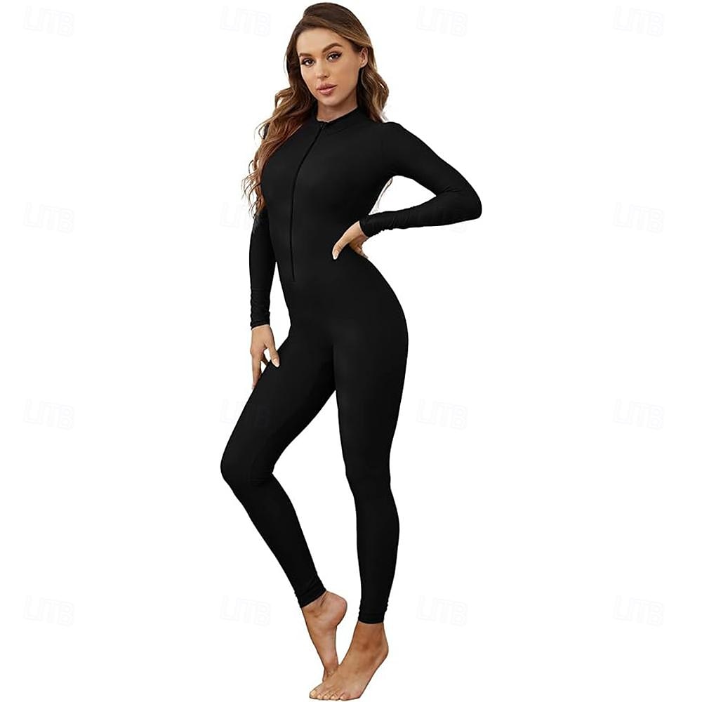 Zentai öltöny Szerepjáték Jelmezek Bőrruházat Nindzsa Farsangi jelmez Overall Királyok napja Női Akrobatatrikó Szexi jelmez Tömör szín Spandex Lycra Ruha mert Mindszentek napja Farsang Álarcos 2025 - $35.99 –P12