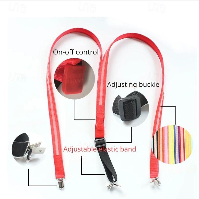 1 комплект, светодиодный светящийся ремень на спине, галстук-бабочка, мужской праздничный комплект, Хэллоуин, Рождество, свадьба, фестиваль, украшение для барной вечеринки 2026 - $18.99 –P1