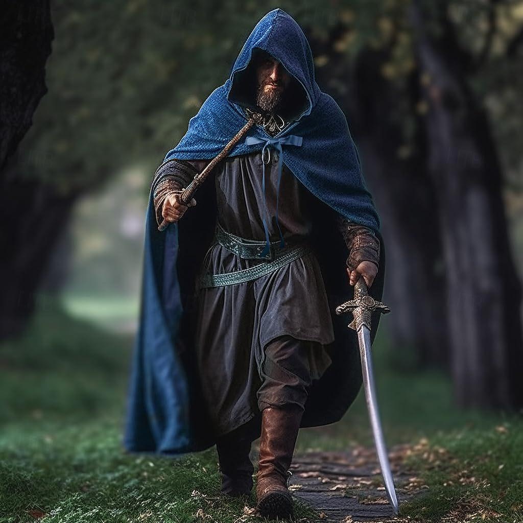 Retro Středověké Renesanční Přehoz Viking Ranger Elfí Lukostřelba Maškarní kostým Pánské Dámské Keltské Viking Fantazie Plesová maškaráda Večírek Dospělí Přehoz 2025 - $35.99 –P5