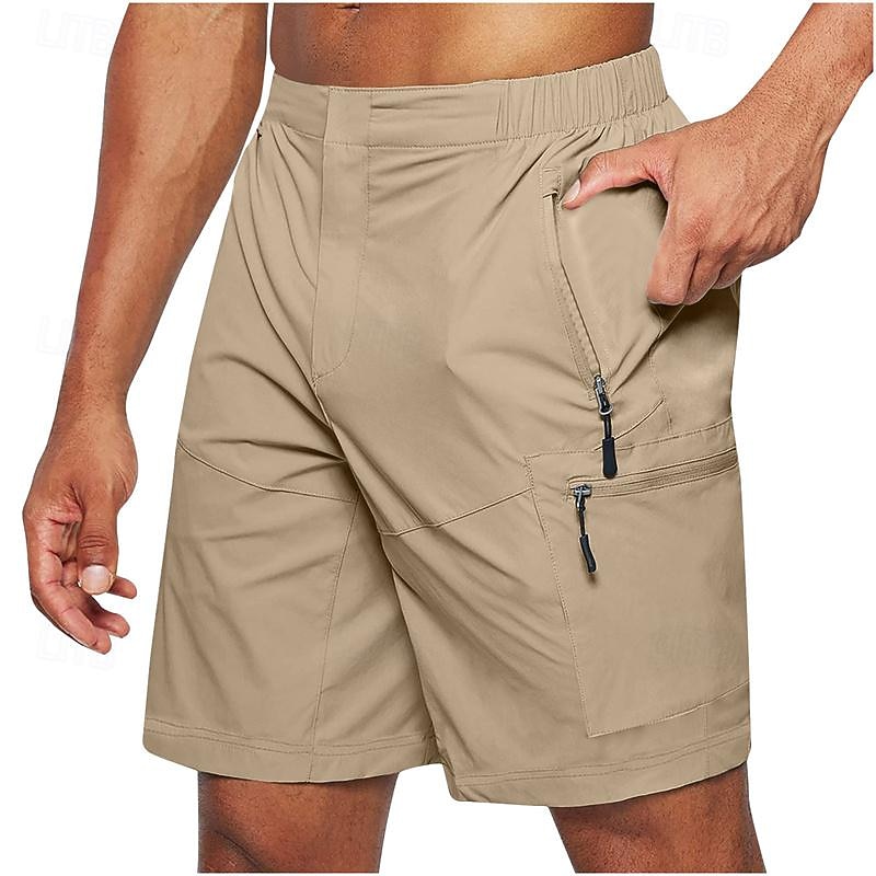 Ανδρικά Σορτς φορτίου Pantaloni Scurți de Drumeție Τακτικό σορτς Στρατιωτικό Εξωτερική Κανονικό Αδιάβροχη Γρήγορο Στέγνωμα Κοντά Παντελονάκια Ελαστική μέση Μαύρο Πράσινο Χακί 2025 - $22.99 –P4
