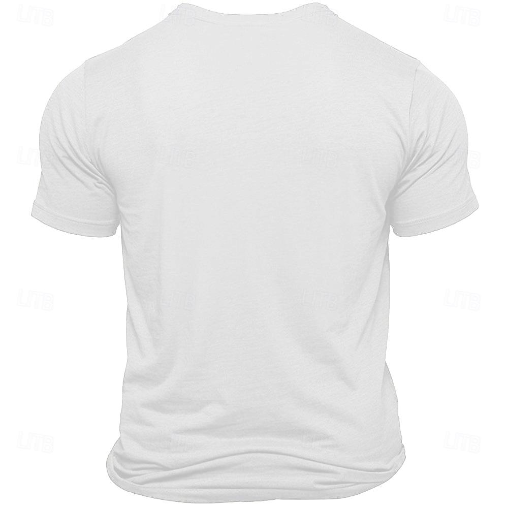 Herre Morsom T skjorte Kortermet T skjorte 3D-utskrift Crew-hals Skjorte Årgang Kul Fest Ferie Svart Hvit Rød Sommer Vår Klær S M L XL XXL XXXL 2025 - $17.99 –P9