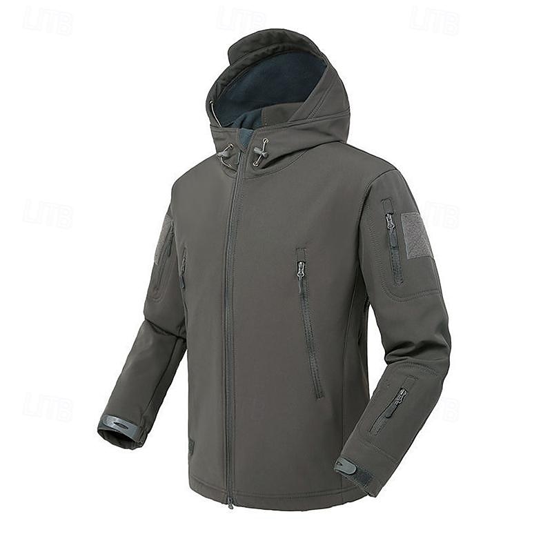 Per uomo Giacca Softshell Giubbino da escursione All'aperto Color Block Antivento Resistente all'acqua Felpa con cappuccio Giacca a vento Campeggio / Escursionismo / Speleologia Viaggi Nero Verde del 2025 a $33.59 –P3