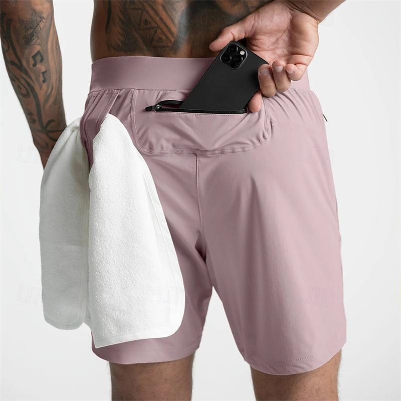Voor heren Hardloopshorts Sportbroek Sweaters Zak Trekkoord Elastische tailleband Short / Broekje Buiten Sport & Outdoor Sportief Sneldrogend Zacht marathonloop Hardlopen Training Getailleerd 2025 - $12.99 –P6