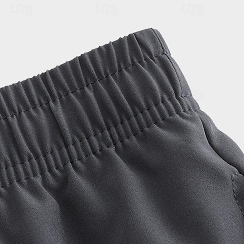 Hombre Pantalones cortos de sudor Pantalón corto Pantalones cortos de verano Bolsillo Cintura elástica Plano Comodidad Corto Deporte Diario Noche Moda Casual Negro Azul Real Microelástico 2025 - $10.99 –P12