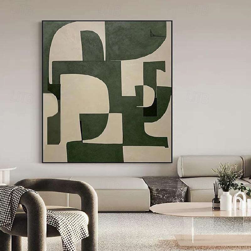 Ölgemälde handgemachtes beiges Wabi Sabi Ölgemälde handgemalte Wandkunst schwarz beige abstraktes Gemälde großes schwarzes minimalistisches Wandkunst beige strukturiertes Leinwandgemälde neutrales 2025 - $116.99 –P5