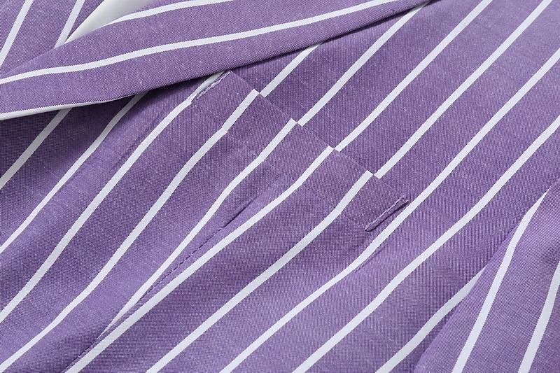 Homme Remise de diplôme Blazer Affaires Cocktail Fête de mariage Mode Occasionnel Printemps & Automne Polyester Rayures Boutons Avec Poches Confortable Simple Boutonnage veste Rose Claire Bleu Orange de 2025 ? $53.99 –P14