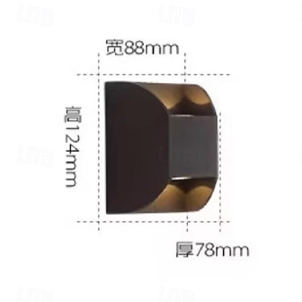 LED Outdoor Wall Light Warm White 1/2-Light Contemporary Minimalist Cube IP65 Waterproof Aluminum 3W Garden Home Villa Street Decorative Pillar Lamps 3000K 2026 - $112.99 –P4