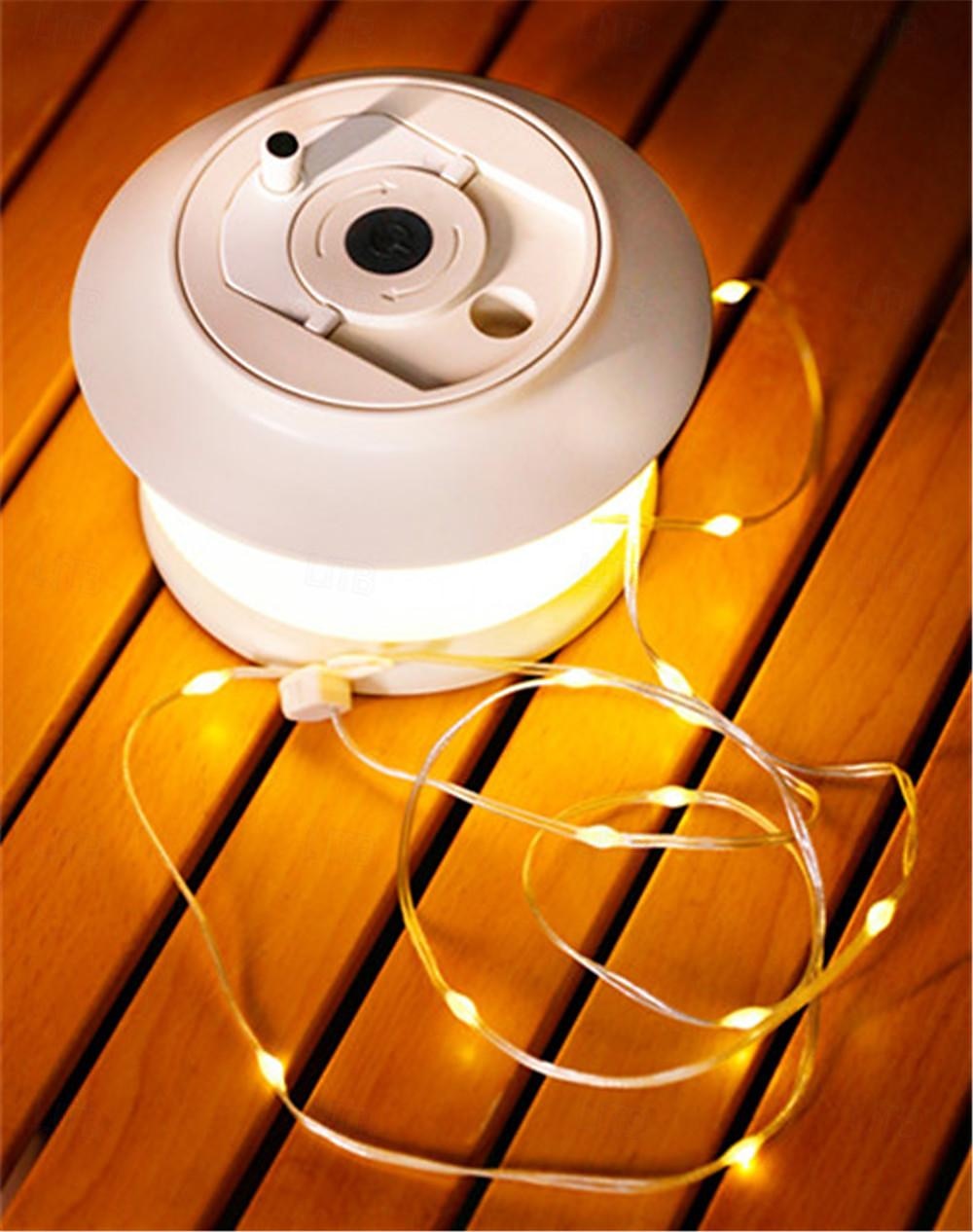 مصباح تخييم LED قابل للدوران بطول 20 مترًا مع سلسلة أضواء LED قابلة للسحب، وإضاءة خيمة الحفلات، وجو احتفالي 2025 - $37.99 –P1
