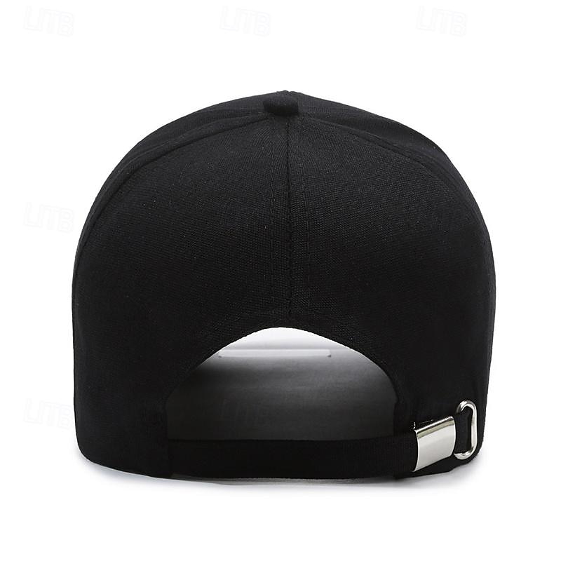 Herren Cap Basecap Sonnenhut Kappe Schwarz Rote Polyester Modisch Brautkleider schlicht Strasse Täglich Buchstabe Einstellbar Sonnenschutz Atmungsaktiv 2025 - $2.99 –P6