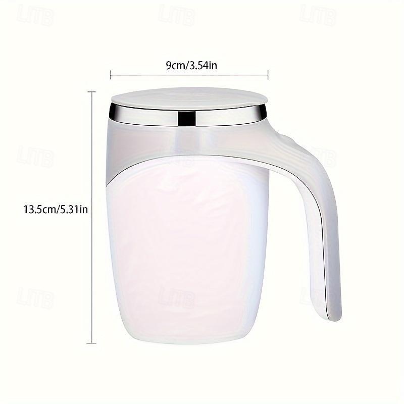 mikser ze stali nierdzewnej znak kubek magnetyczny obrotowy blender automatyczne mieszanie kubek do kawy mleko kubek do mieszania podgrzewacz butelka ładowanie przez USB 2025 - $23.99 –P8