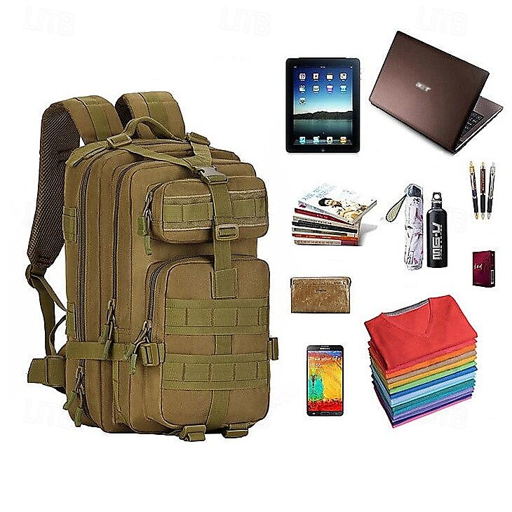 30L Military Tactical Backpack with Multiple Compartments - Durable and Spacious for Outdoor and Survival Gear 2025 - $32.99 –P4
