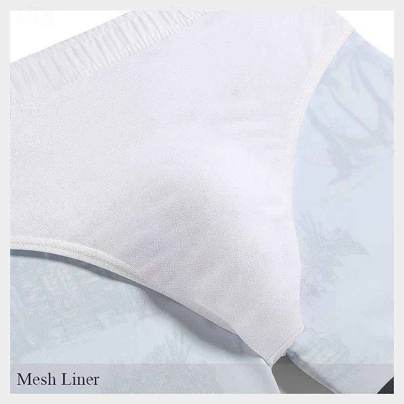 Men's Sailboat Swim Shorts Board Shorts Swimming Trunks Mid Waist Fashion Designer Athletic Surfing Leisure Sports Holiday Pocket Drawstring Elastic Waist Designer Clothing Apparel 2025 - $19.99 –P5