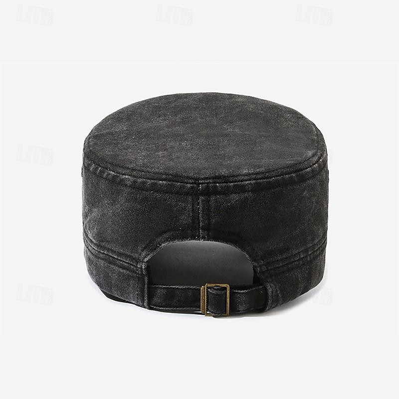 Pánské PLacatá čepice Sluneční klobouk Trucker Hat Námořnická modř Khaki Bavlna Módní Na běžné nošení ulice Denní Pevná barva Nastavitelná Proti sluci Prodyšné 2025 - $11.49 –P9