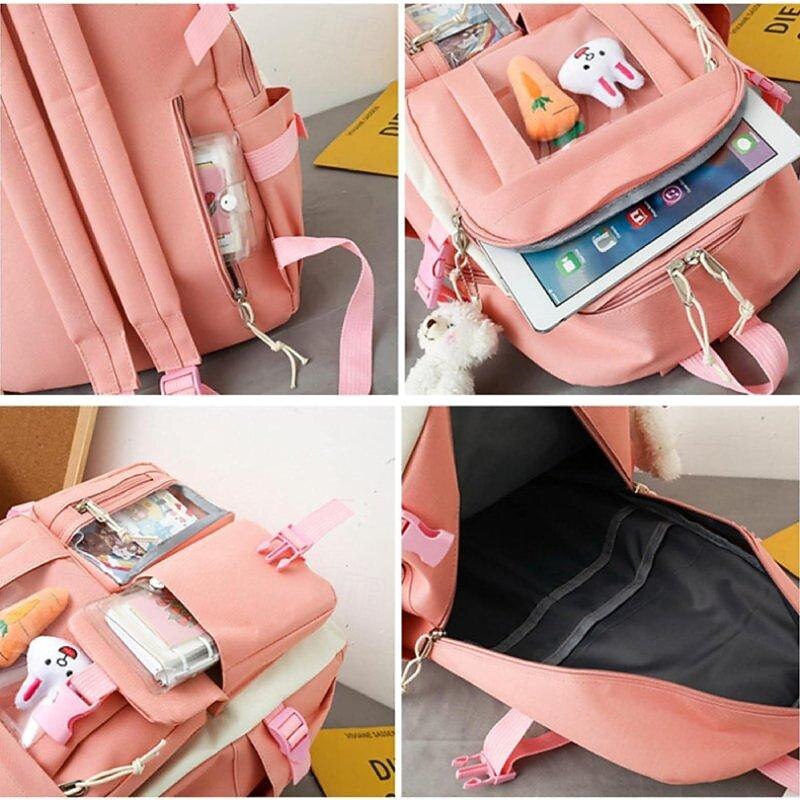 zaini cartoon per zaini scolastici set con tote bag borsa a tracolla astuccio zaino per ragazze regali per il ritorno a scuola del 2025 a $31.99 –P5