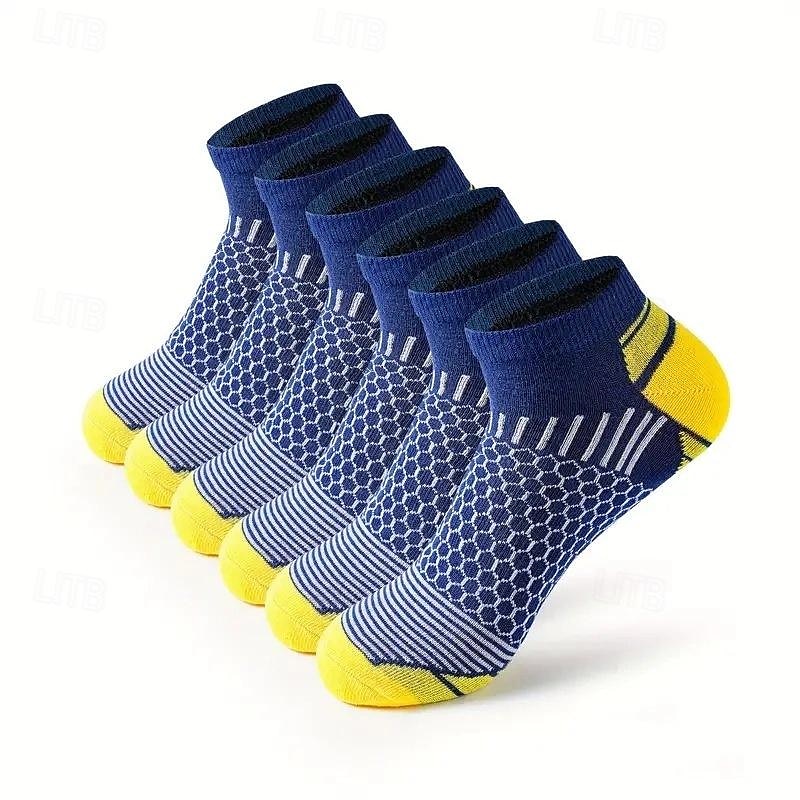 Herr 6 par Multipack Socka Löparstrumpor Vardagliga strumpor Svart Vit Färg Geometrisk Sport & Utomhus Dagligen Semester Grundläggande Medium Vår Höst Mode Ledigt 2025 - $8.99 –P3