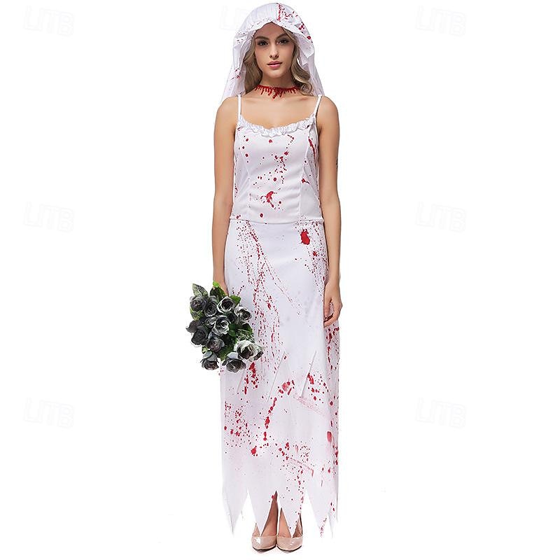 Zombie Duch nevěsta předvečer Všech svatých Cosplay kostým Kostým na Večírek Maškarní Úbory cosplay Dospělé Dámské Karneval Plesová maškaráda Mardi Gras Výkon Párty předvečer Všech svatých Jednoduch 2025 - $31.99 –P5