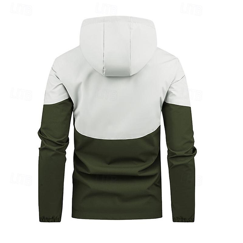 Per uomo Giacca Softshell Giubbino da escursione All'aperto Color Block Antivento Resistente all'acqua Felpa con cappuccio Giacca a vento Campeggio / Escursionismo / Speleologia Viaggi Nero Blu Verde del 2025 a $41.99 –P4