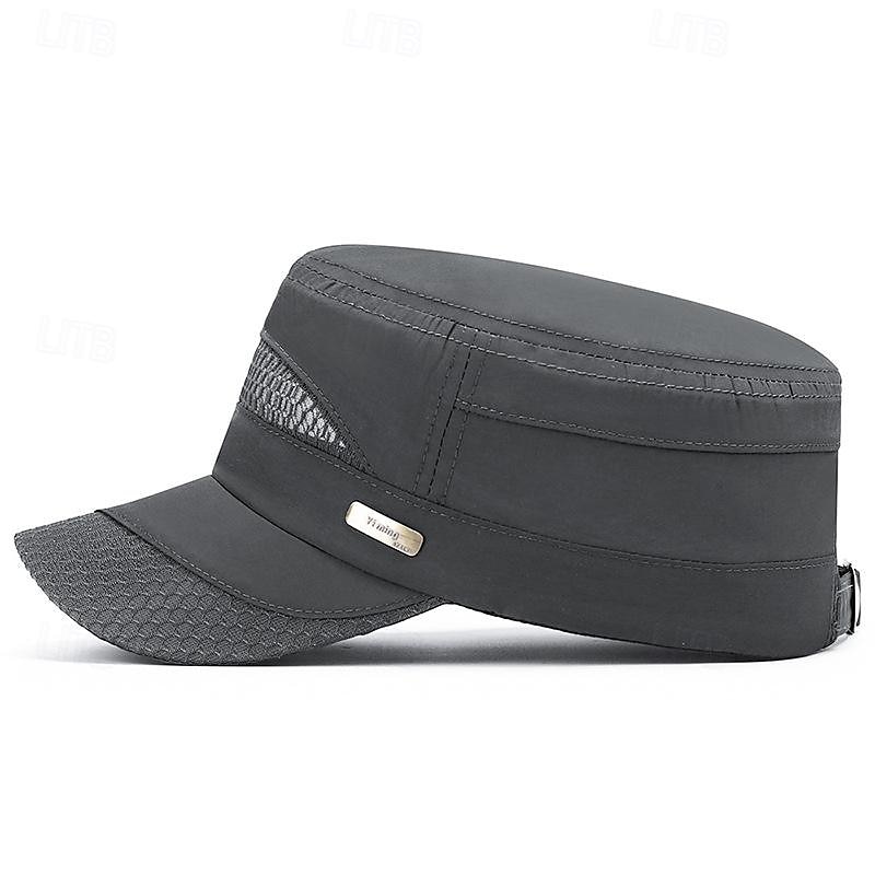 Herren Schiebermütze Sonnenhut Kappe Marineblau Blau Polyester Modisch Brautkleider schlicht Strasse Täglich Glatt Einstellbar Sonnenschutz Atmungsaktiv 2025 - $7.49 –P7