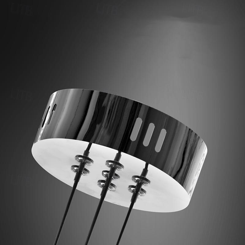 LED Pendant Light Warm White Glass 35/50/65cm 7/13/19-Light Gypsophila Geometrical Stainless Steel Glass Acrylic Hanging Lamp Living Room Art Design Indoor Bedroom Suspension Lighting Restaurant 110-240V 2025 - $549.99 –P5