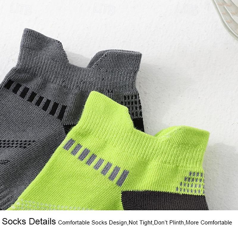 Miesten 5 Parit Monipakkaus Sukat Juoksusukat Vapaa-ajan sukat Musta Valkoinen Väri Väripalikka Urheilu ja ulkoilu Päivittäin Loma Perus Ohut Kesä Kevät Muoti Vapaa-aika 2026 - $10.49 –P14