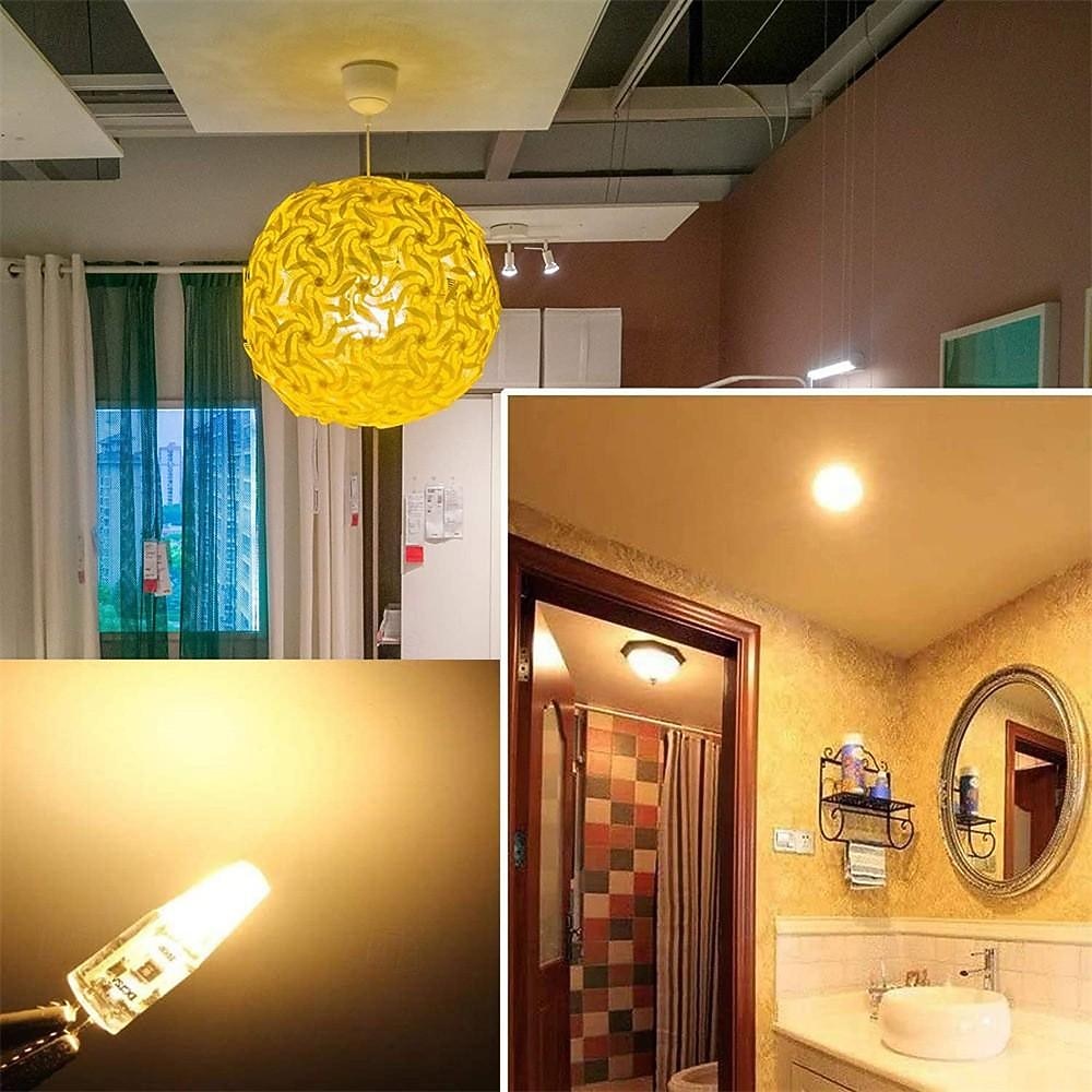 2026年 6個 g4 バイピン LED COB 2508 シリコンライト 3W AC12V/DC12-24V 景観照明  コレクション – $41.99 –P5