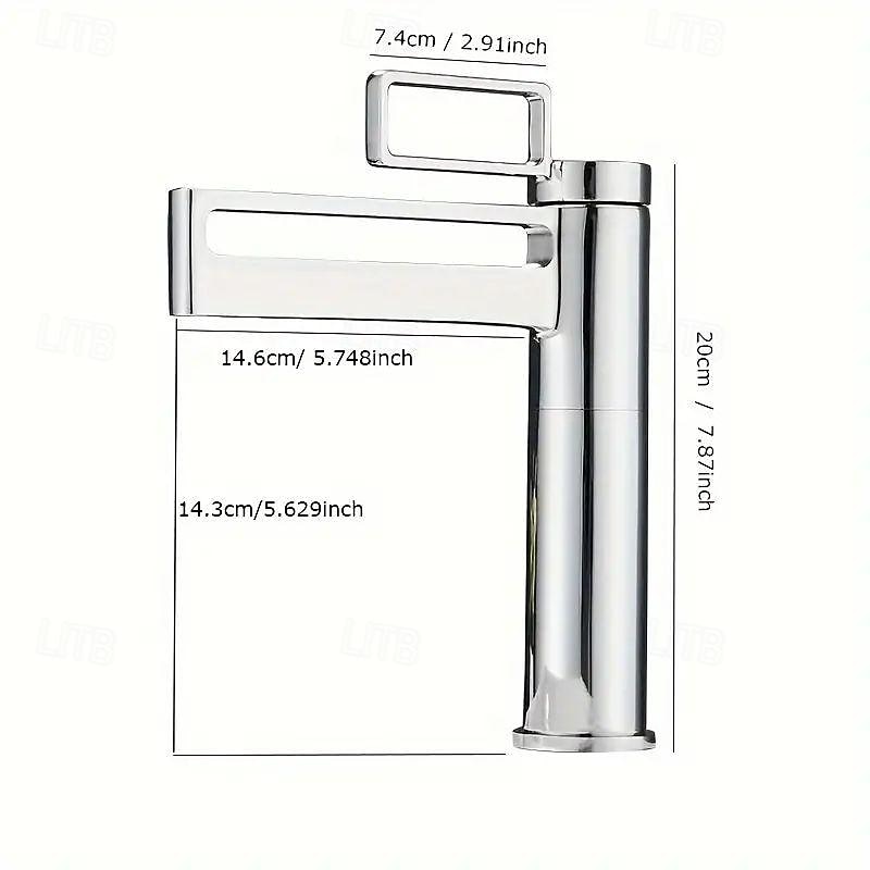 Waschbecken Wasserhahn - Wasserfall Galvanisierung Mittellage Einhand Ein LochBath Taps 2026 - $121.99 –P1