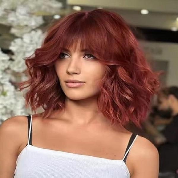 Perucas Ombre Loiro com Franja Peruca Bob Curta Ondulada para Mulheres Peruca Sintética Ombre Loiro Curta Cacheada Resistência ao Calor para Uso Diário Perucas de Halloween de 2025 por $18.99 –P3
