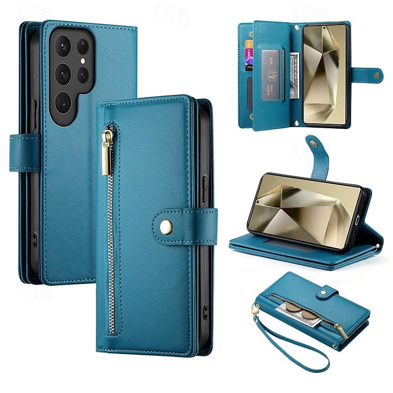 هاتف غطاء من أجل سامسونج جالاكسي S24 Ultra Plus S23 S22 S21 S20 Ultra Plus FE A55 A35 A25 A15 5G A54 A34 A14 A73 A53 A33 A23 A13 A72 A52 A32 A22 A12 اس 25 الترا غطاء خلفي مع حامل مغناطيس سحاب 2025 - $27.99 –P11