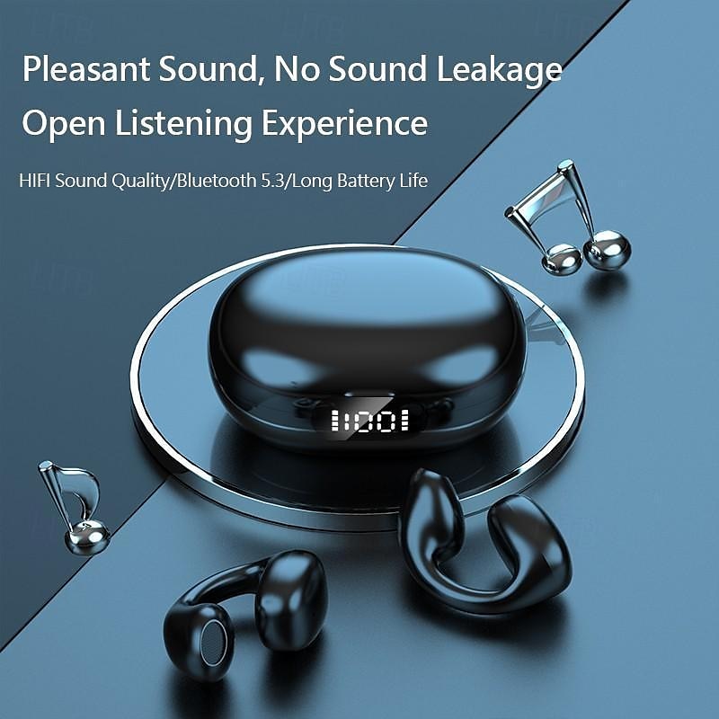 1PC Painless Wear Ear-clip EarphonesTWS Wireless Bluetooth5.3 Earbuds with Microphone 2025 - $16.99 –P7