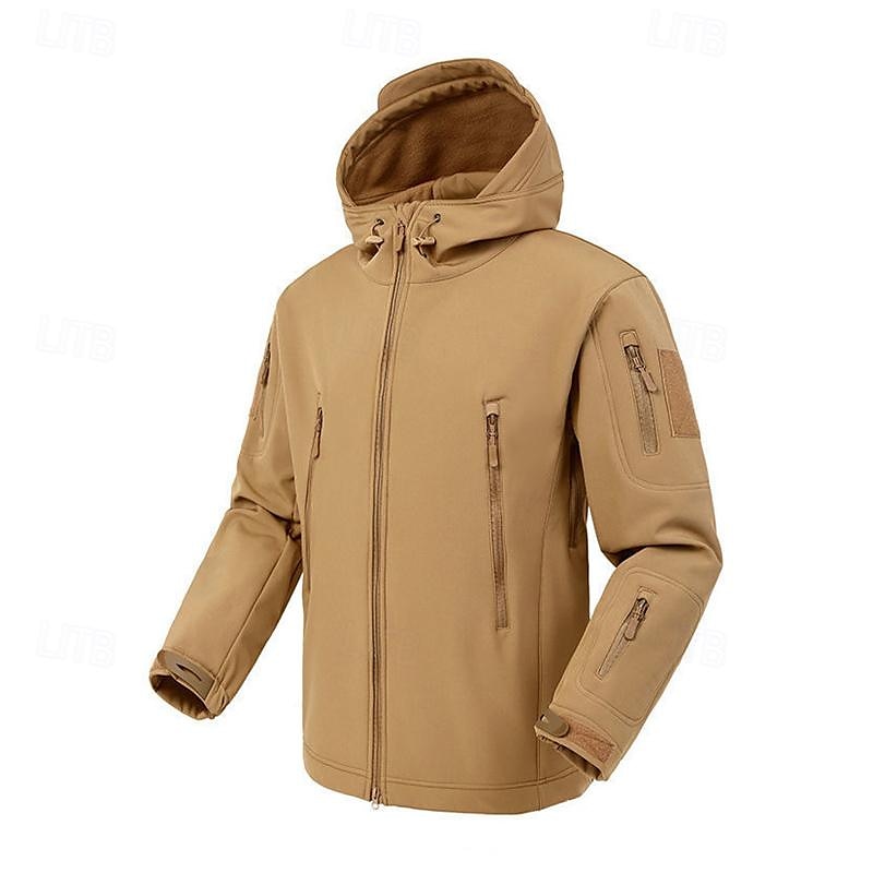 Per uomo Giacca Softshell Giubbino da escursione All'aperto Color Block Antivento Resistente all'acqua Felpa con cappuccio Giacca a vento Campeggio / Escursionismo / Speleologia Viaggi Nero Verde del 2025 a $33.59 –P4