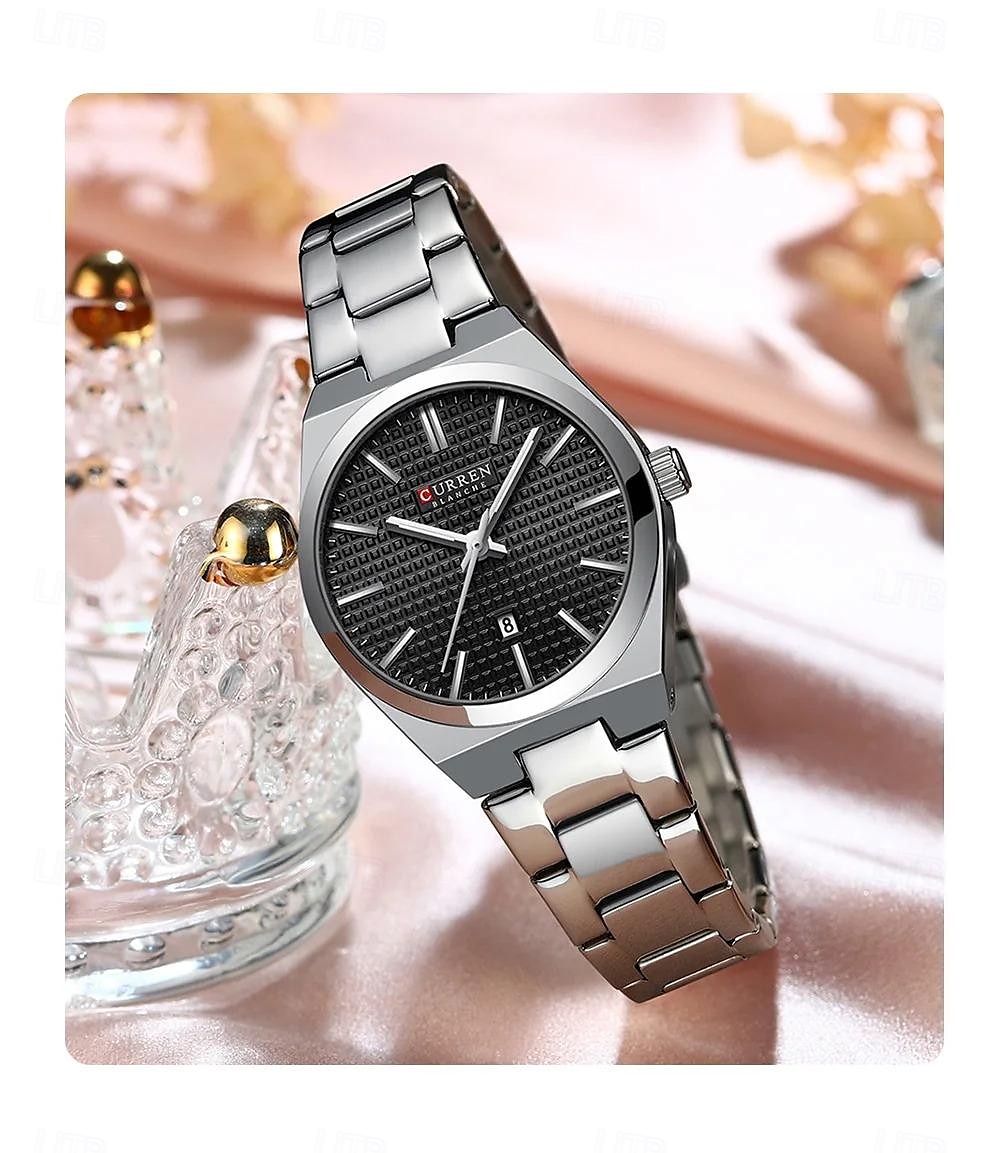 aktuális divat női karóra felső márka luxus női karóra elegáns rozsdamentes acél karkötő klasszikus női óra ajándék 8439 2025 - $27.99 –P7